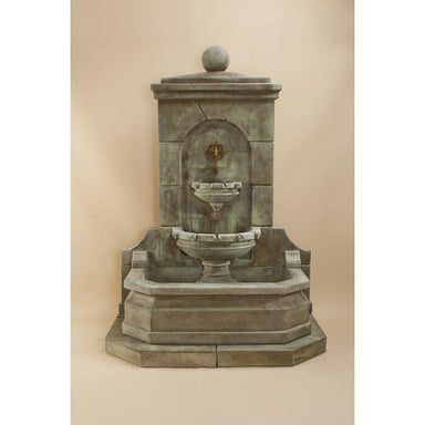 Giannini Garden Acquitaine Cast Stone Outdoor Wall Fountain 1618