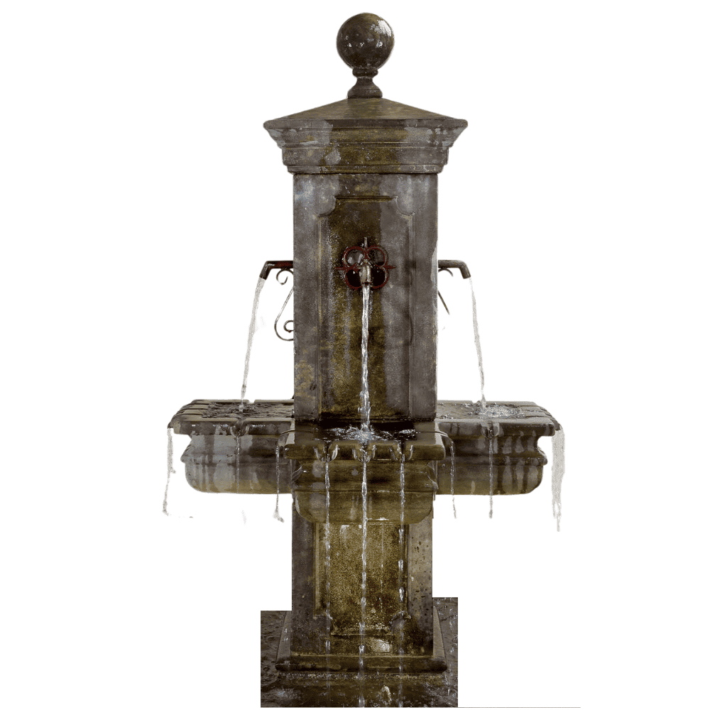 Giannini Garden Anduze Carre' Pond Fountain 1673