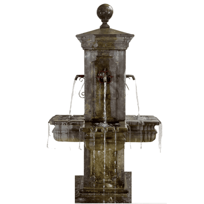 Giannini Garden Anduze Carre' Pond Fountain 1673