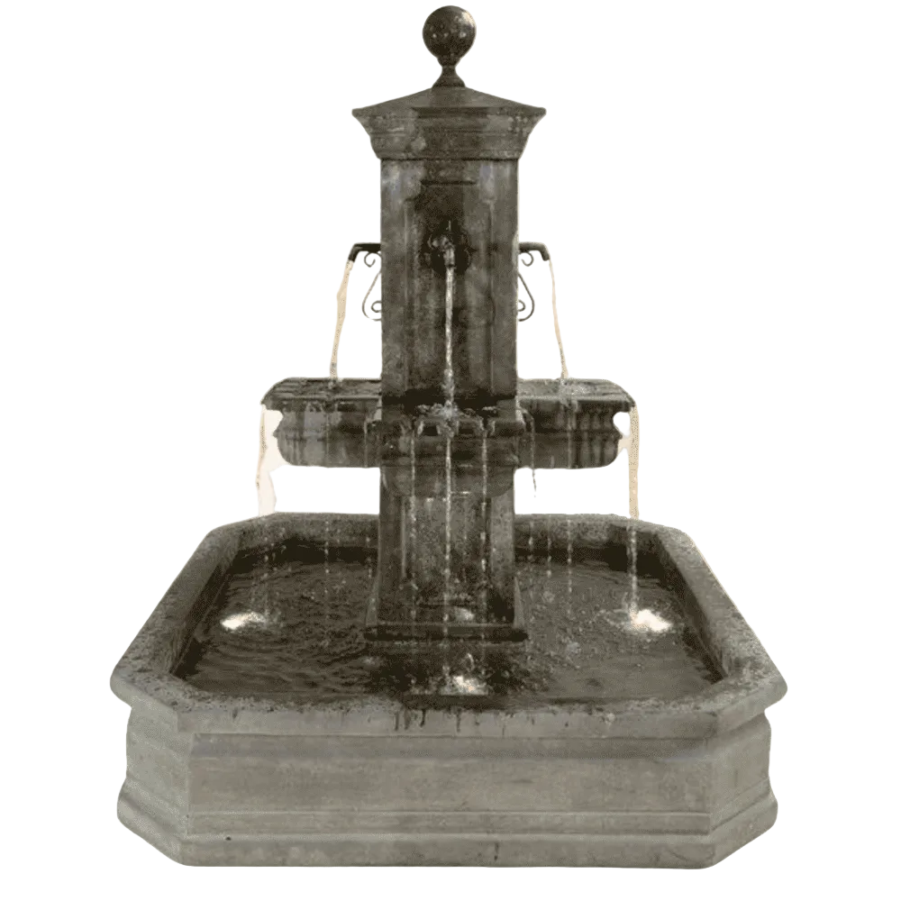 Giannini Garden Anduze Carre' Pond Fountain 1673