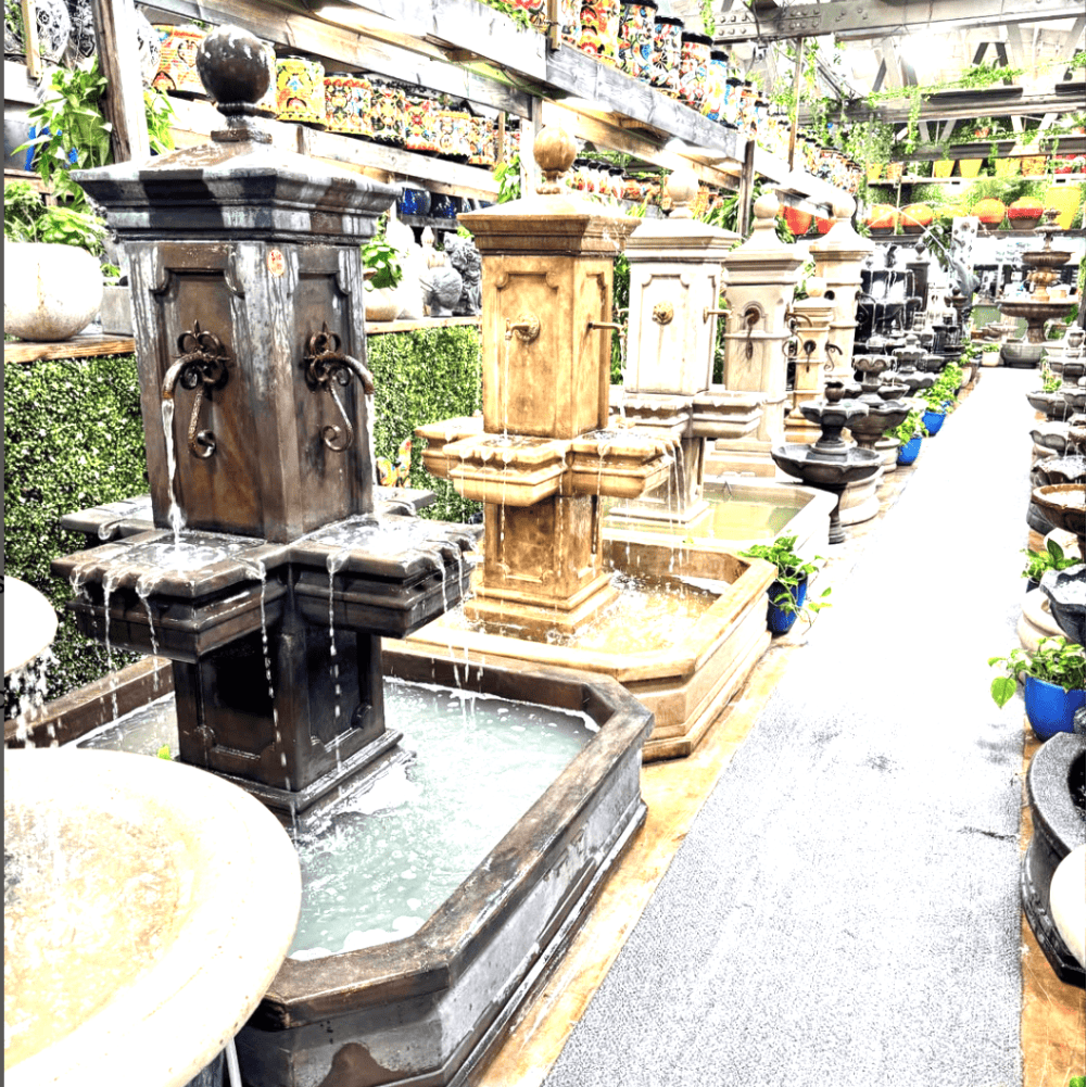 Giannini Garden Anduze Carre' Pond Fountain 1673