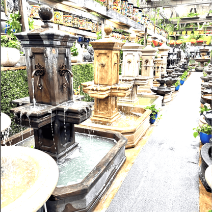 Giannini Garden Anduze Carre' Pond Fountain 1673