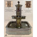 Giannini Garden Anduze Cast Stone Carre Outdoor Courtyard Fountain with Square Basin 1673