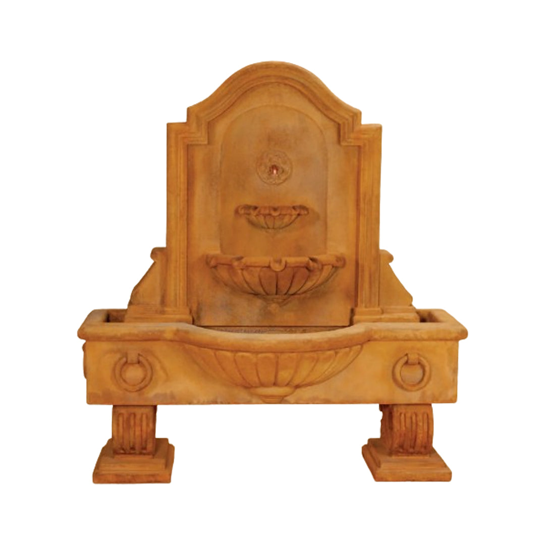Giannini Garden Anduze Cast Stone Outdoor Garden Wall Fountain with 3 Basins