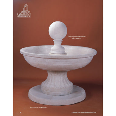 Giannini Garden Aquarum Cast Stone Outdoor Garden Fountain 1021