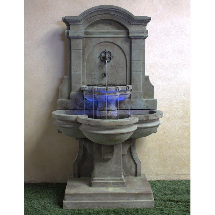 Giannini Garden Arbois Cast Stone Outdoor Garden Wall Fountain 1713