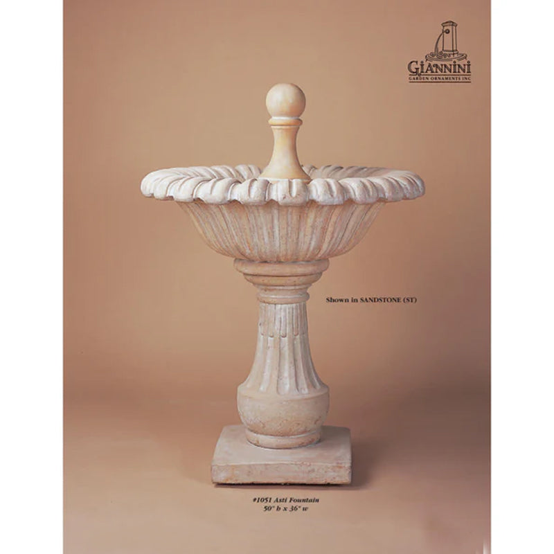 Giannini Garden Asti Cast Stone Outdoor Fountain 1051 1051
