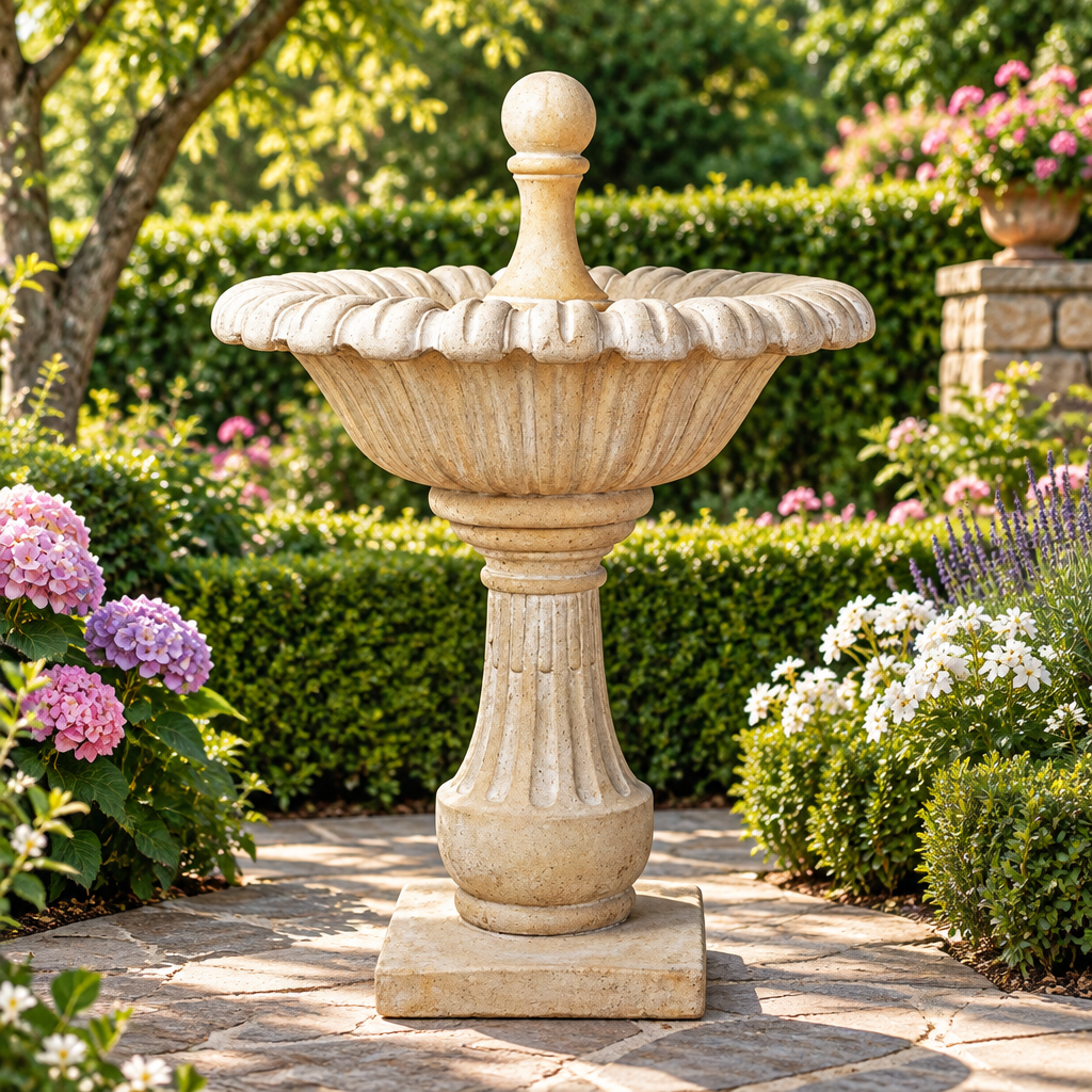 Giannini Garden Asti Cast Stone Outdoor Fountain 1051