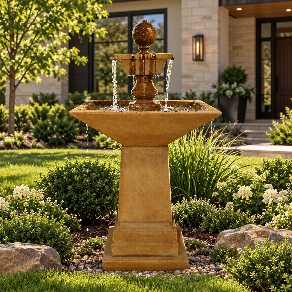 Giannini Garden Avalon Cast Stone Outdoor Fountain 1706