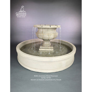 Giannini Garden Aventino Outdoor Courtyard Fountain with Basin 1811 1811