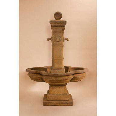 Giannini Garden Avignon Cast Stone Grand Outdoor Courtyard Fountain 1583