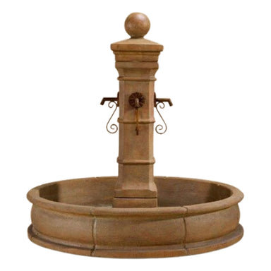 Giannini Garden Avignon Cast Stone Outdoor Courtyard Fountain with Basin 1661