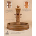 Giannini Garden Avignon Cast Stone Outdoor Courtyard Fountain with Basin 1661