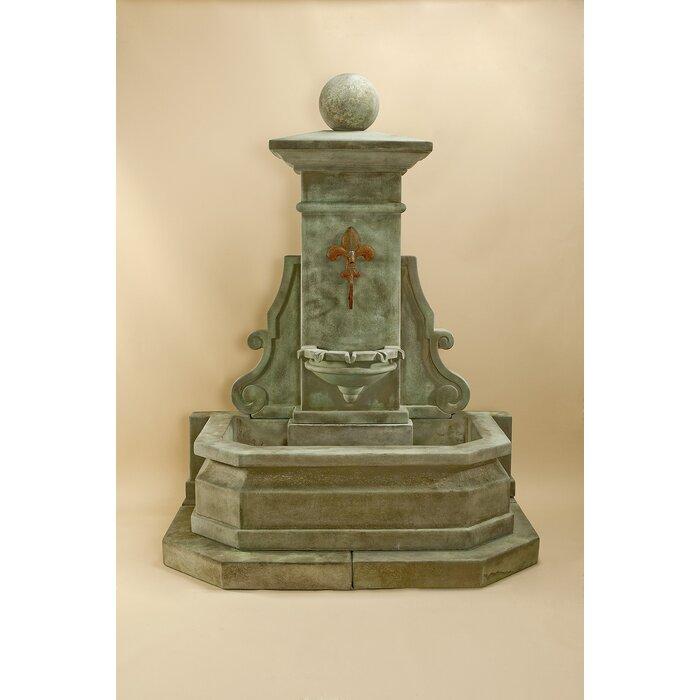 Giannini Garden Avignon Cast Stone Outdoor Wall Fountain 1617