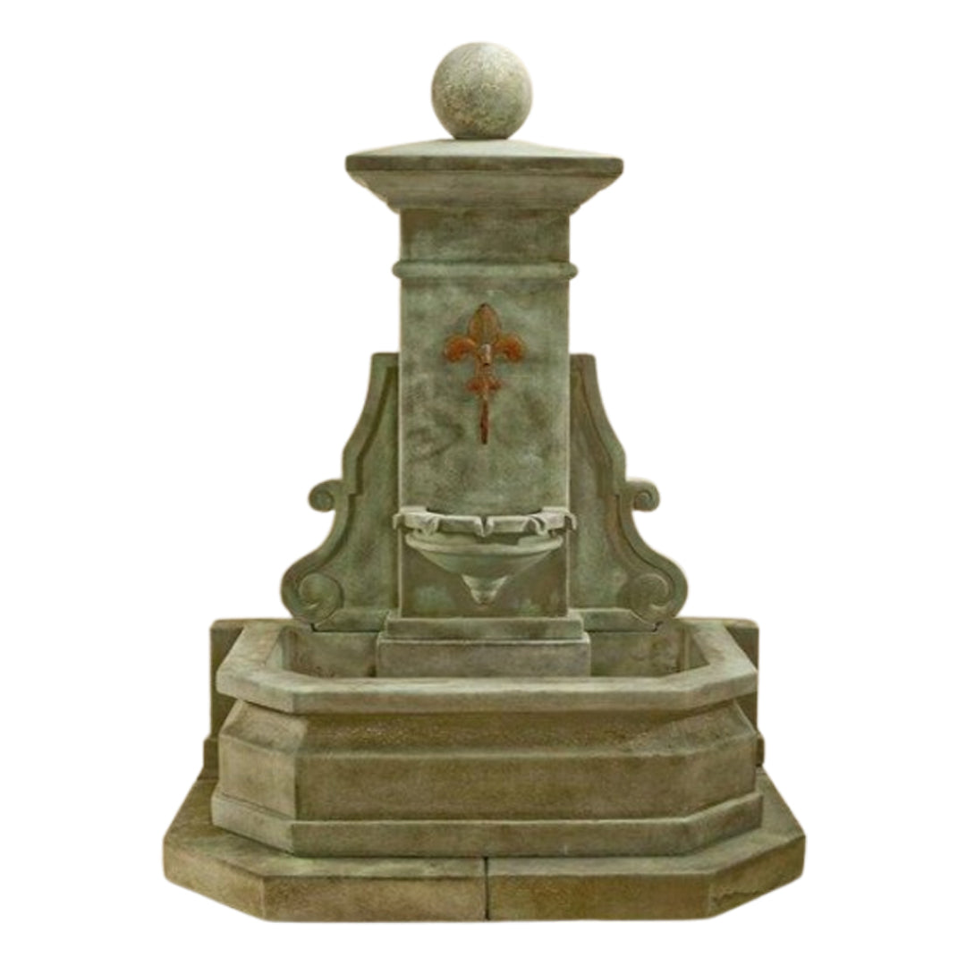 Giannini Garden Avignon Cast Stone Outdoor Wall Fountain 1617