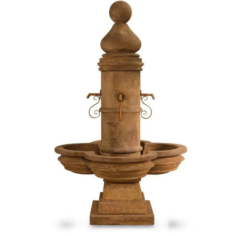 Giannini Garden Beaumont Short Concrete Courtyard Outdoor Fountain 1596