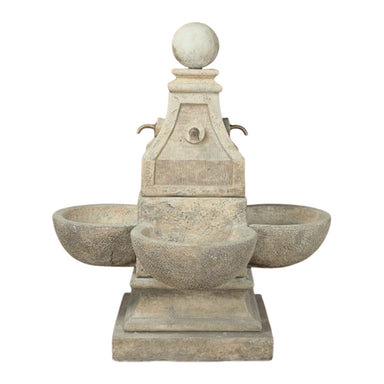 Giannini Garden Bellagio Cast Stone Outdoor Garden Fountain with Bronze Spouts 1053 1053