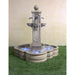 Giannini Garden Catalina Cast Stone Outdoor Fountain with Basin & Rustic Iron Spouts 1721 1721