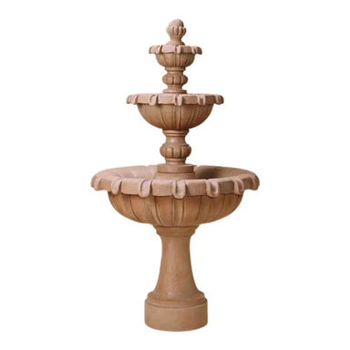 Giannini Garden Chateau 3-Tier Cast Stone Outdoor Courtyard Fountain 1162 1162