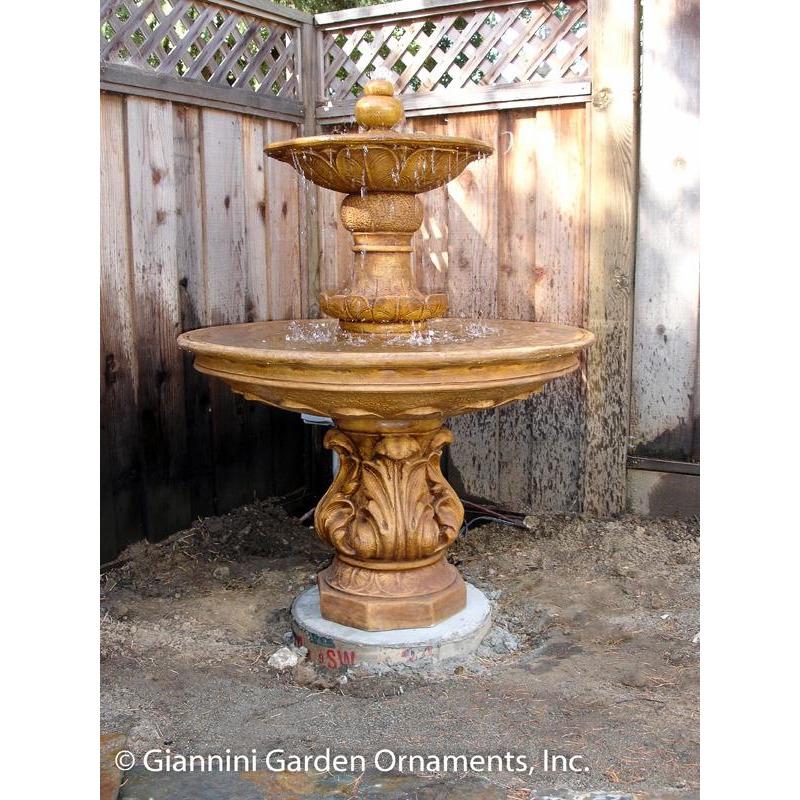 Giannini Garden Chelsea Garden Cast Stone Outdoor Fountain 105 GG-105