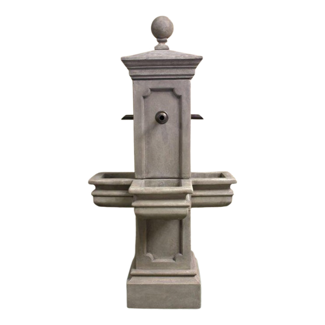 Giannini Garden Columnaris Cast Stone Outdoor Courtyard Fountain 719 1719