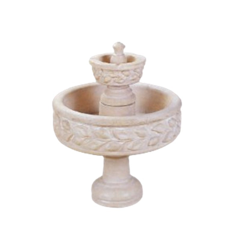 Giannini Garden Deruta Cast Stone 2-Tier Outdoor Garden Fountain 1011 1011