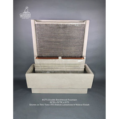 Giannini Garden Double Brentwood Wall Fountain 1771 1771