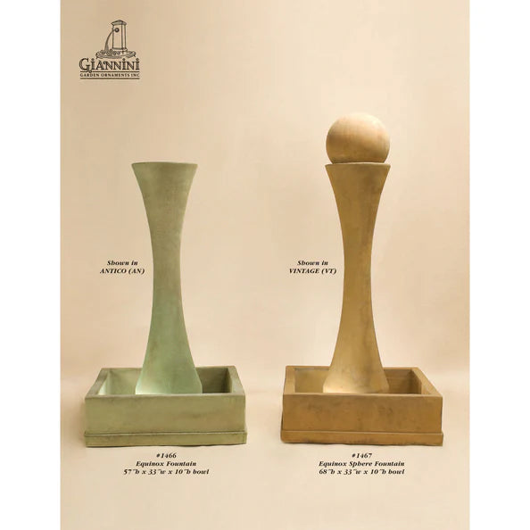 Giannini Garden Equinox Cast Stone Outdoor Fountain