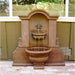 Giannini Garden Flaminia Cast Stone Outdoor Wall Fountain 1063 1063
