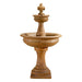 Giannini Garden Fleur De Lis 2-Tier Cast Stone Outdoor Garden Fountain 1663 1663