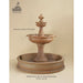 Giannini Garden Fleur De Lis 2-Tier Cast Stone Outdoor Garden Fountain with Basin 1662