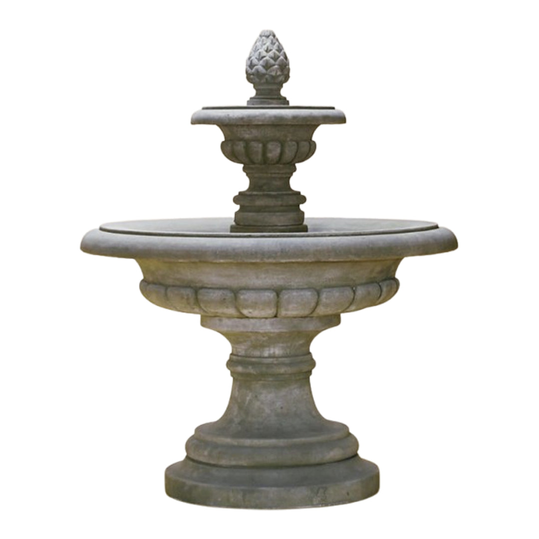 Giannini Garden Fontana Grande 2-Tier Cast Stone Outdoor Fountain 1168 1168