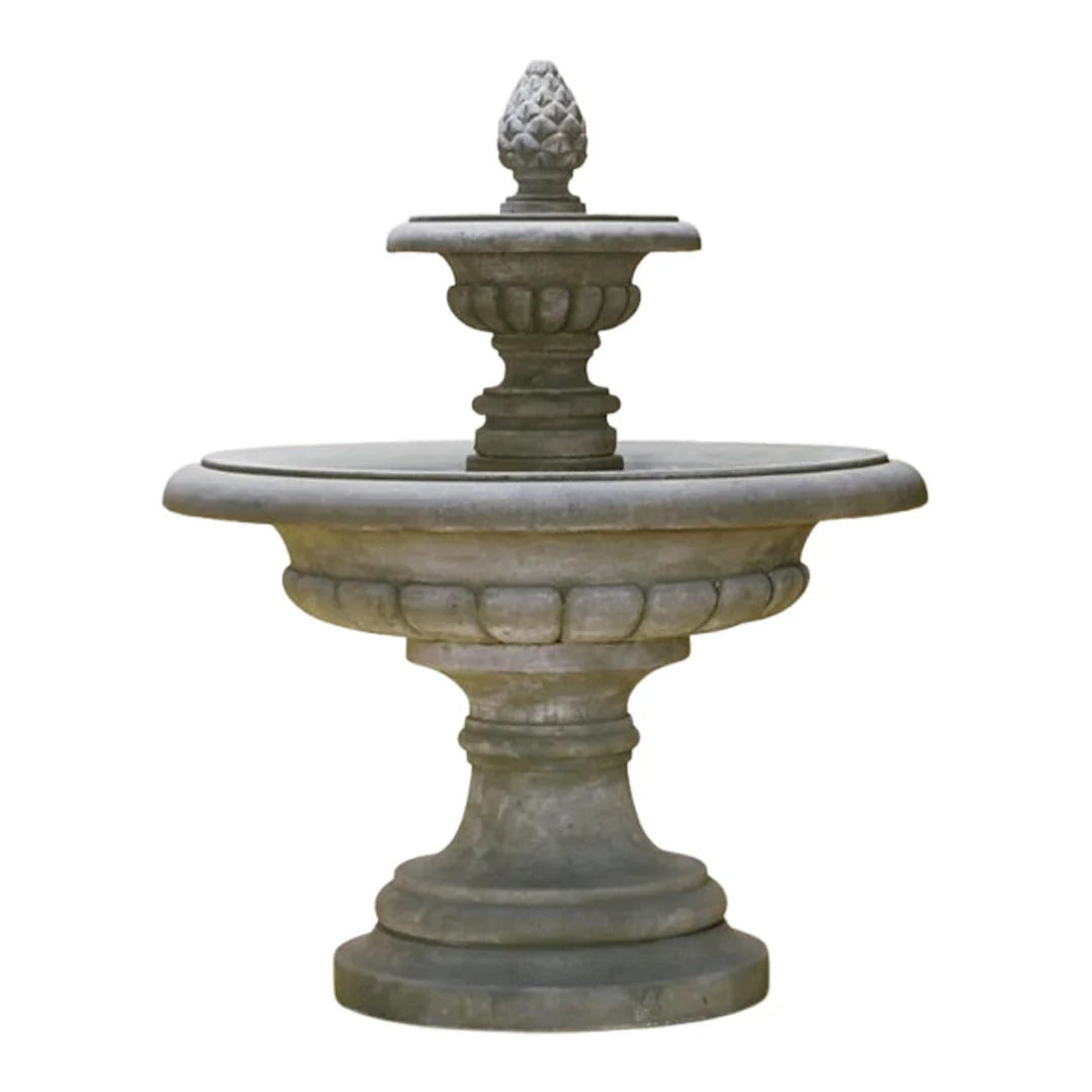Giannini Garden Fontana Grande 2-Tier Cast Stone Outdoor Fountain 1168