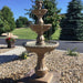 Giannini Garden Gaetana 3-Tier Cast Stone Outdoor Courtyard Fountain 1621 1621