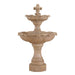 Giannini Garden Gardenia 2-Tier Cast Stone Outdoor Courtyard Fountain 1214