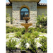 Giannini Garden Gardenia 2-Tier Cast Stone Outdoor Courtyard Fountain 1214
