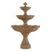 Giannini Garden Gardenia 3-Tier Cast Stone Outdoor Courtyard Fountain 1213
