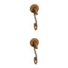 Giannini Garden Outdoor Fountains GI-126 Giannini Garden Rustic Iron Water Fountain-Spout  (Double-2) Giannini Garden Rustic Iron Water Fountain Spout GI-126