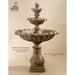 Giannini Garden Grand Chateau 3-Tier Cast Stone Outdoor Courtyard Fountain 1692 1692