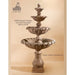 Giannini Garden Grand Chateau 4-Tier Cast Stone Outdoor Courtyard Fountain 1694 1694