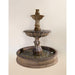 Giannini Garden Grandis Calanthia 2-Tier Cast Stone Outdoor Courtyard Fountain with Basin 1697