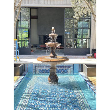 Giannini Garden Immanis Newcastle 3-Tier Cast Stone Outdoor Garden Fountain 1685 1685