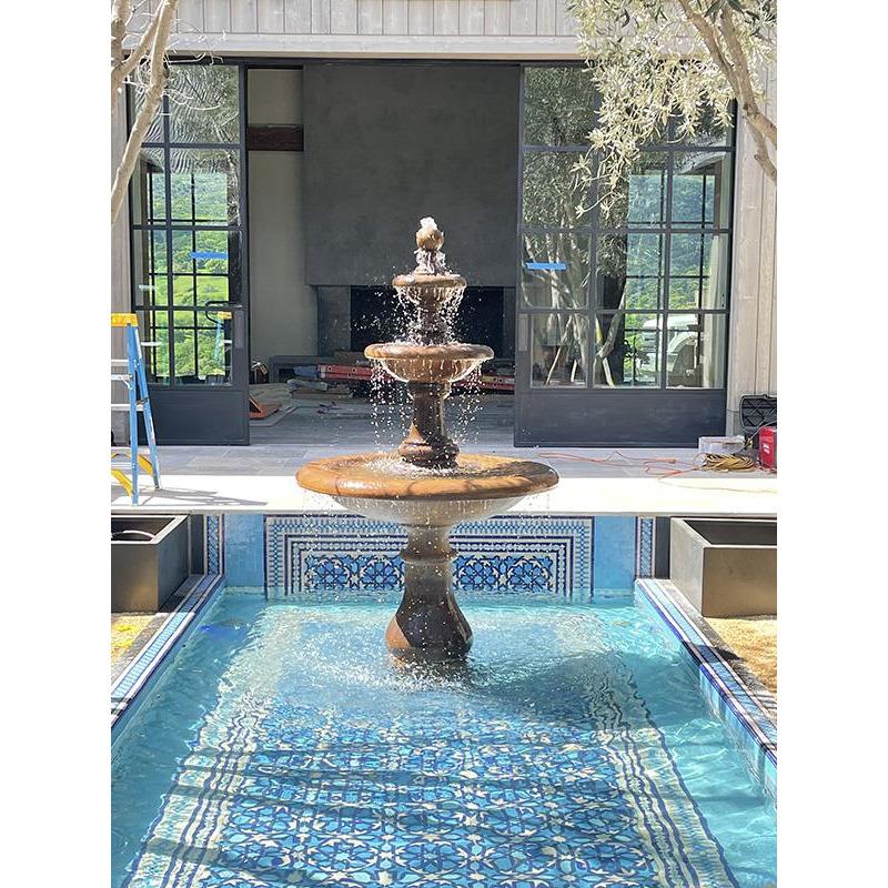 Giannini Garden Immanis Newcastle 3-Tier Cast Stone Outdoor Garden Fountain 1685 1685