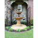 Giannini Garden Isola 3-Tier Cast Stone Outdoor Courtyard Fountain with Basin 1295