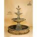 Giannini Garden Isola 3-Tier Cast Stone Outdoor Courtyard Fountain with Basin 1295