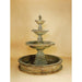 Giannini Garden Isola 3-Tier Cast Stone Outdoor Courtyard Fountain with Basin 1295