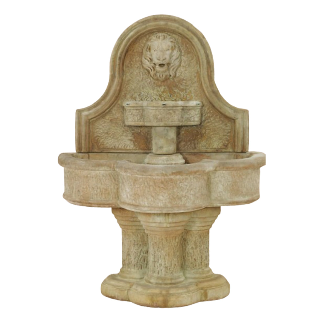 Giannini Garden Luccan Lion Outdoor Wall Fountain 1139 1139