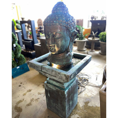 Giannini Garden Meditation Buddha Cast Stone Outdoor Fountain 1629 1629