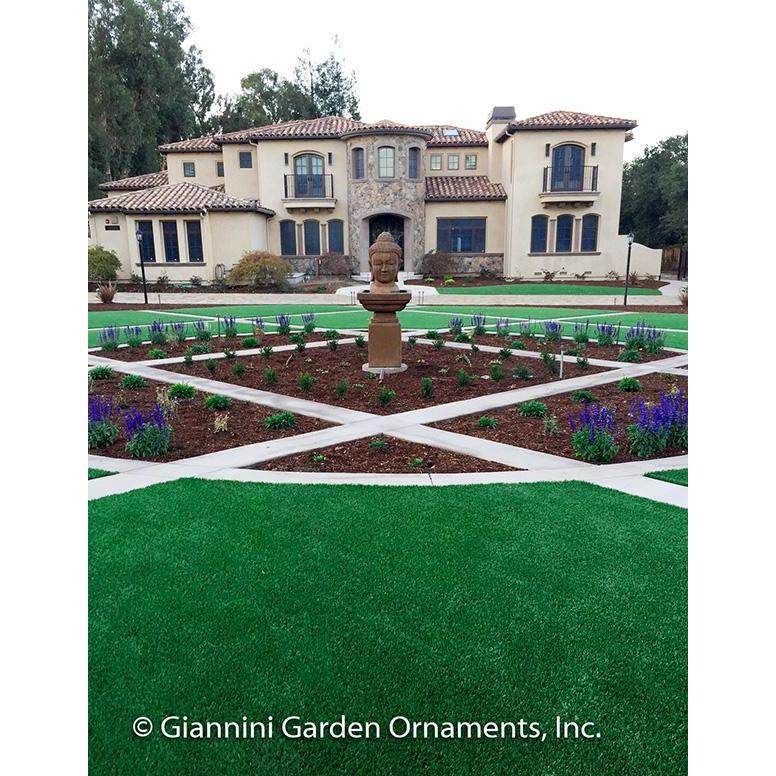 Giannini Garden Meditation Buddha Cast Stone Outdoor Fountain 1629 1629