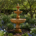 Giannini Garden Montefalco 3-Tier Cast Stone Outdoor Courtyard Fountain 1604 1604